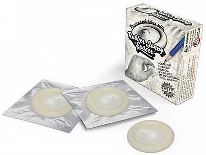Condones gomas de borrar
